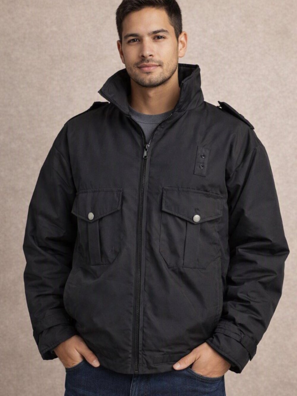 Spiewak Golden Fleece Medium Black Public Safety Jacket Vintage